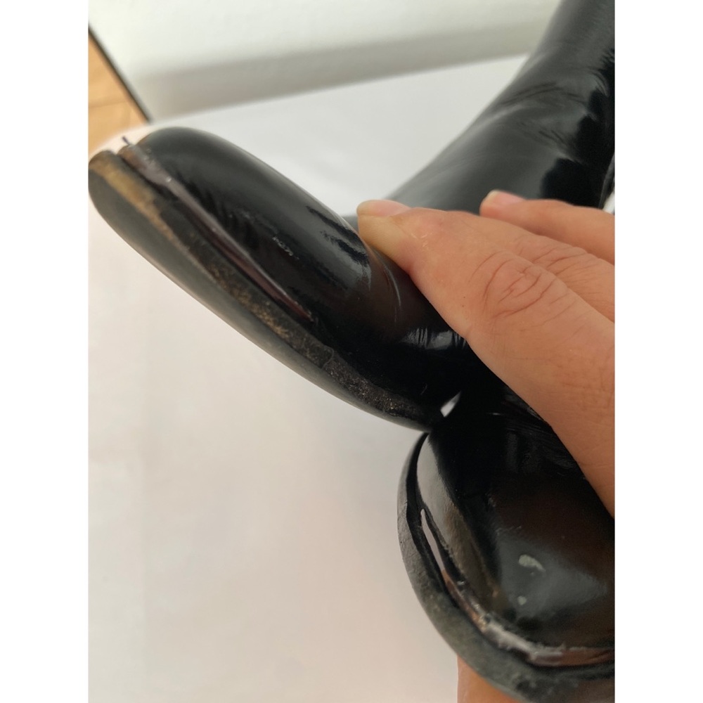 Marc Fisher Boots Patent Leather Black Chelsea Ankle Yommi Pointed Toe Size 7. - Picture 8 of 10